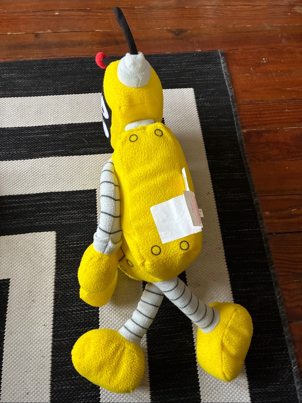 Yo Gaba Gaba Yellow Robot and Red Cyclops Plush Toy/Backpack - Picture 3 of 16